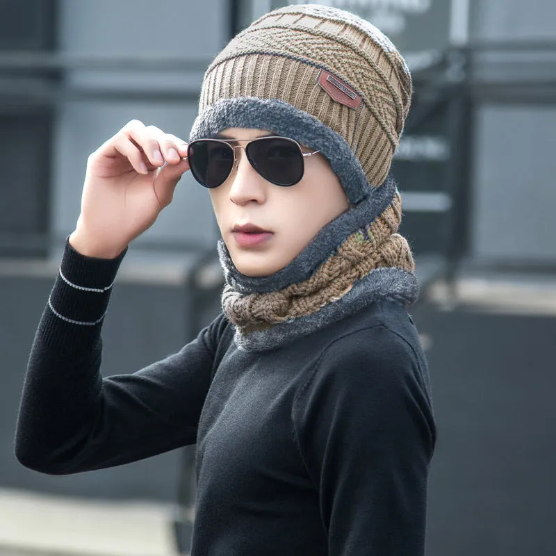 Unisex Fleece-Lined Toque with Matching Neck Warmer