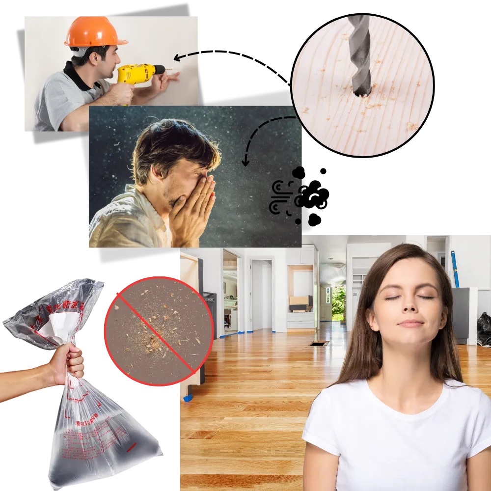 Waterproof Drill Dust Collector Bags