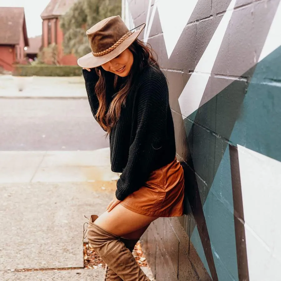 Weatherproof Crusher Cooper Outback Leather Hat