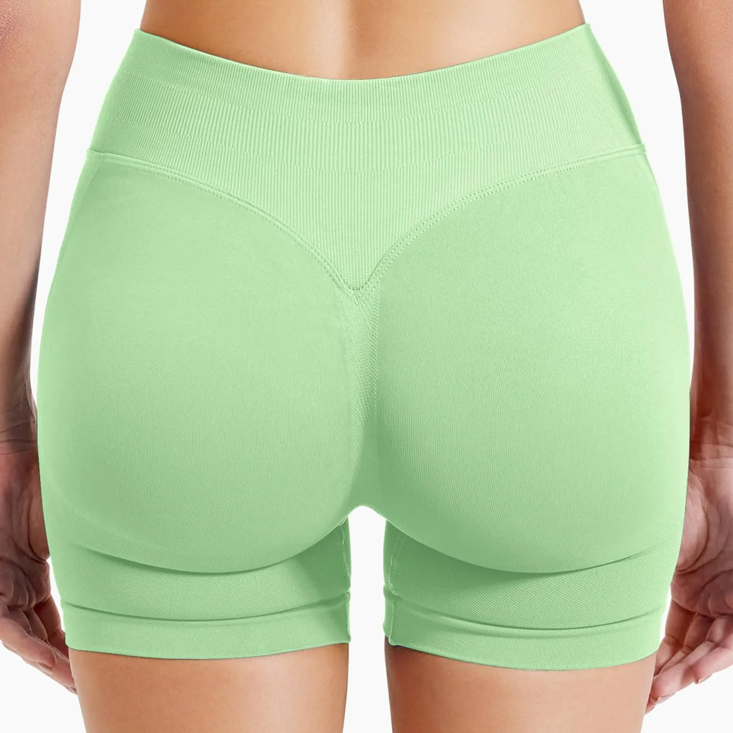 Women Workout Impact Shorts 4.5 Scrunch Butt Lifting Tummy Control Gym Shorts Comfy Running Seamless Booty Biker Shorts