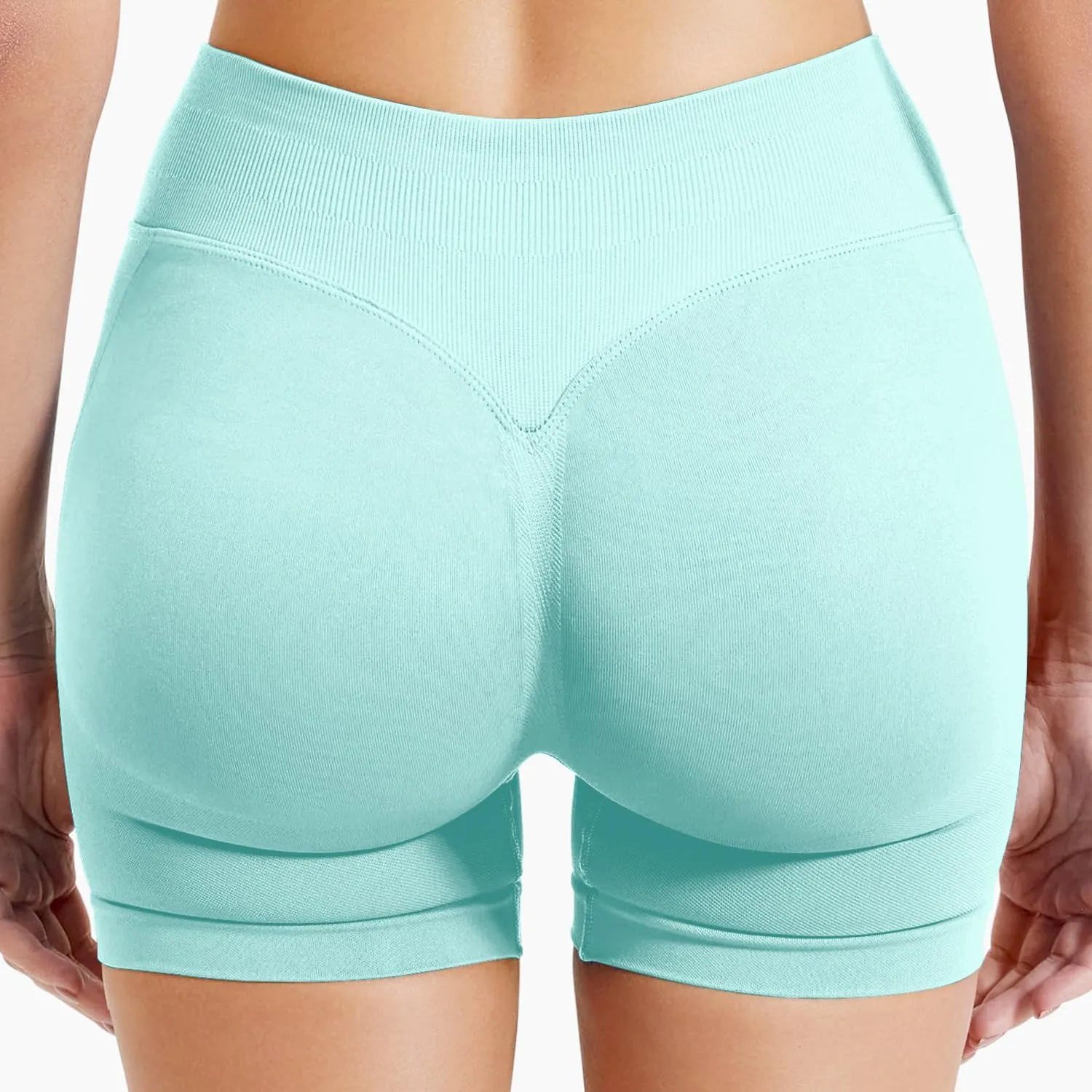 Women Workout Impact Shorts 4.5 Scrunch Butt Lifting Tummy Control Gym Shorts Comfy Running Seamless Booty Biker Shorts