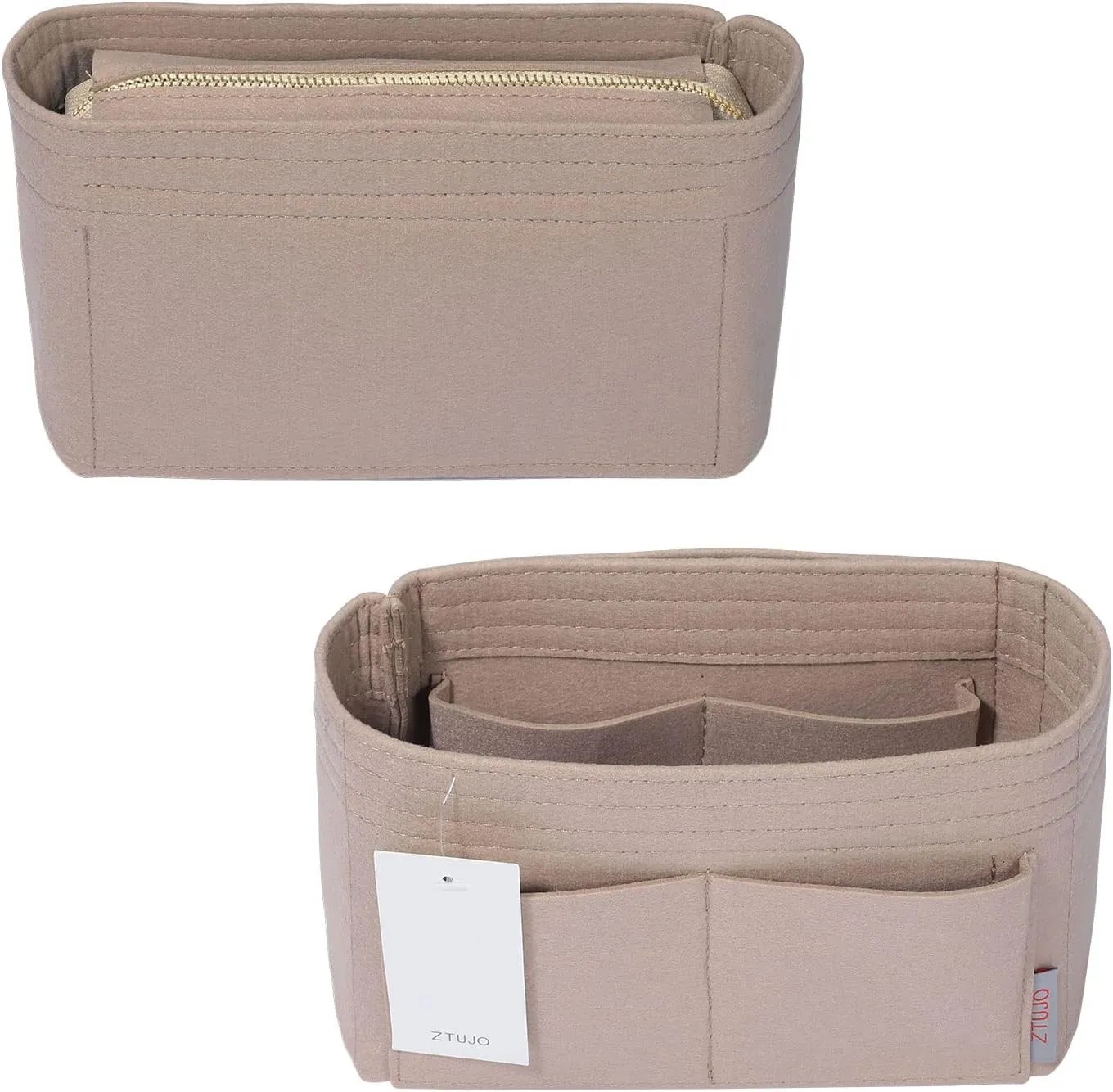 ZTUJO Purse Organizer, Bag Organizer, Insert Purse Organizer With 2 Packs In One Set For LV NeoNoe No Series perfectly